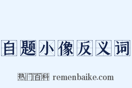 自题小像反义词是什么意思的图片